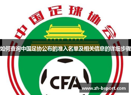 如何查询中国足协公布的准入名单及相关信息的详细步骤